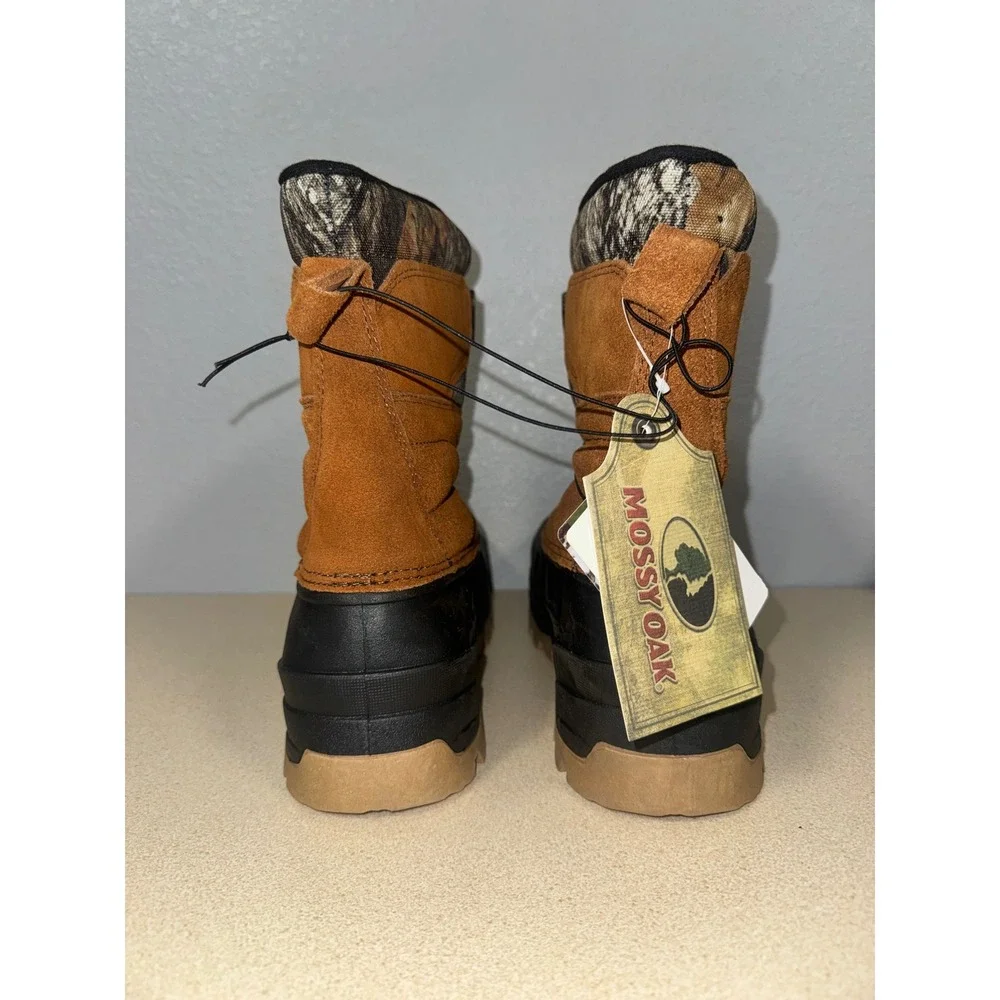 Ozark‎ Trail Mens Snow Boots Mossy Oak Camo Suede Waterproof Insulated Size 9